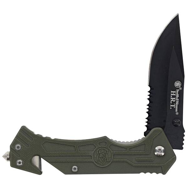 Smith & Wesson Clip Folder Knife with Glass Breaker and Strap Cutter