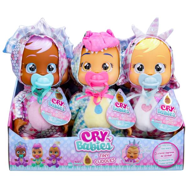Cry Babies Tiny Cuddles Dino Doll Assortment 8860312 Blain's Farm