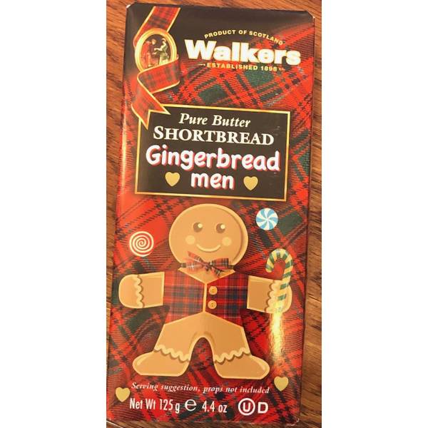 Walkers 4.4oz Shortbread Gingerbread Men 01652 Blain's Farm & Fleet