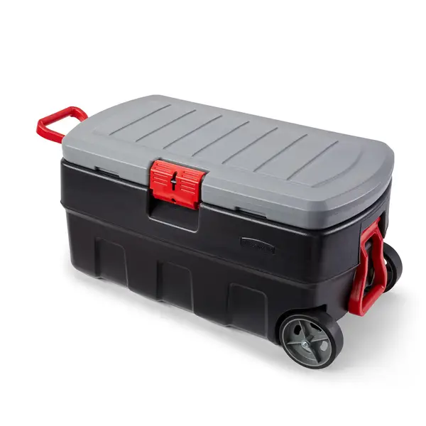 Rubbermaid Roughneck Storage Totes 25 Gal, Large Durable Stackable