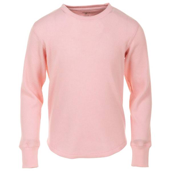 Hearth & Lodge Girl's Thermal Crew Top, Lt Pink 034, XL - 19144-034BL ...