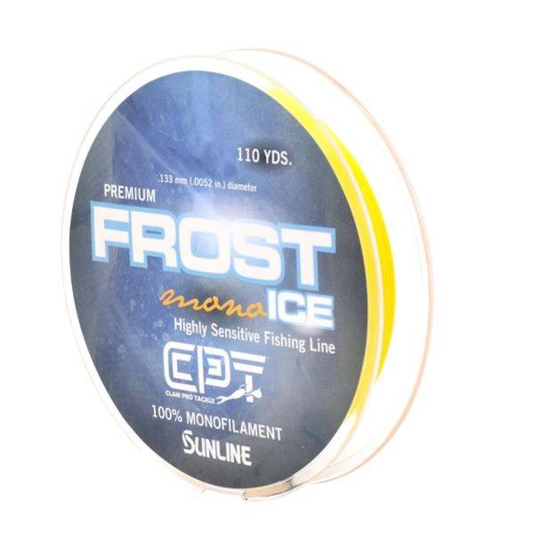 Clam Premium Frost Ice Fishing Line 100% Monofilament 110 YDS Gold
