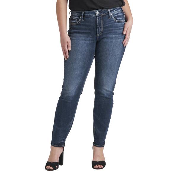 Silver Jeans Women's Plus Size Suki Straight Leg Jeans - W93413EDB359-16 |  Blain's Farm & Fleet