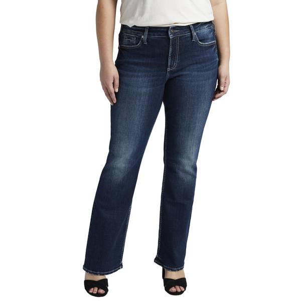 Silver Jeans Women's Plus Size Suki Mid Rise Bootcut Jeans -  W93719EAE356-22x31