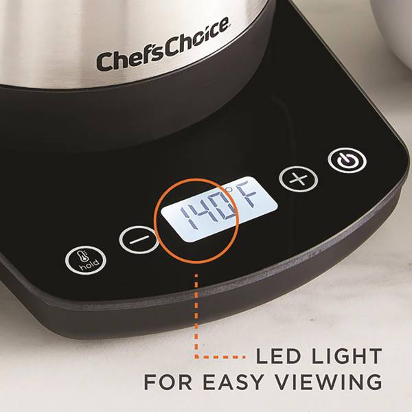 Chef'sChoice 1 qt. Digital Electric Gooseneck Kettle Matte Black