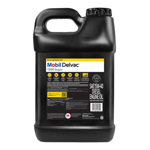 Mobil Delvac 2-Pack 2.5 Gallon 15W-40 1300 Super Heavy Duty