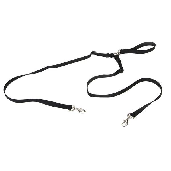 Coastal Pet 4' 2 Dog Walker TangleFree Adjustable Leash 04094 BLK04
