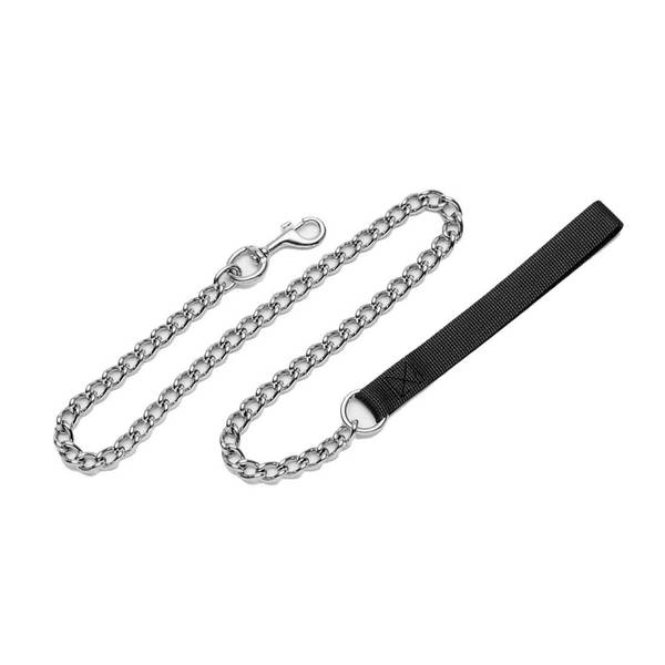 Coastal Pet 4' Titan Chain Dog Leash with Nylon Handle - 05502 BLACK ...