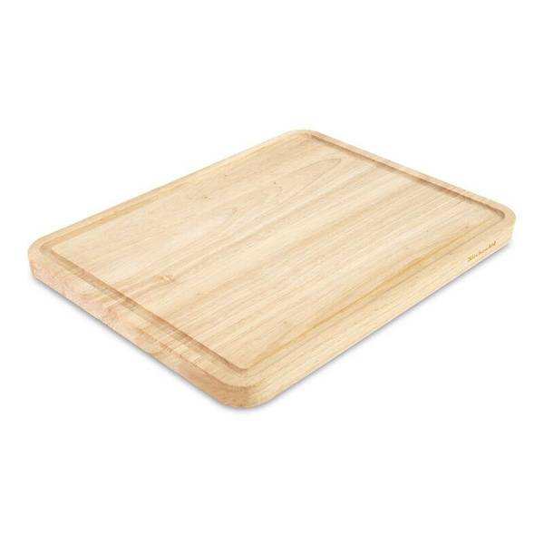 KitchenAid 11-in L x 14-in W Wood Cutting Board at