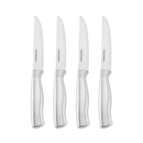 Farberware Professional 4-Piece Forged Textured Stainless Steel Steak Knife Set, Size: Mouse