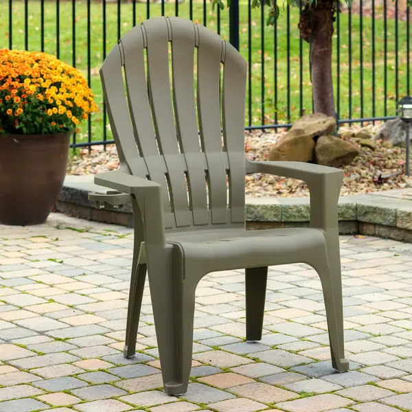 Adams manufacturing deluxe realcomfort adirondack chair on sale with cup holder