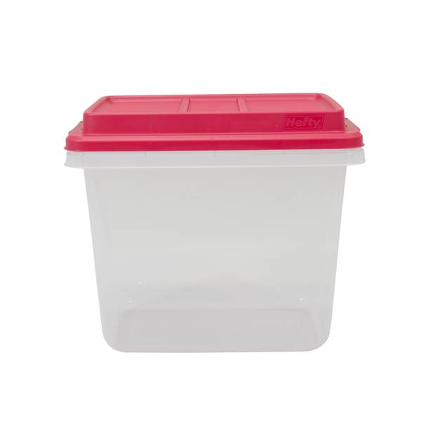 Hefty 72-Qt Hi-Rise Clear Plastic Latch Box with Handles for sale online