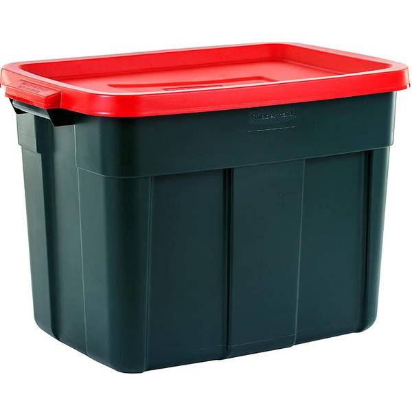 Rubbermaid 18 Gallon Roughneck Holiday Tote - Storage Boxes and Totes