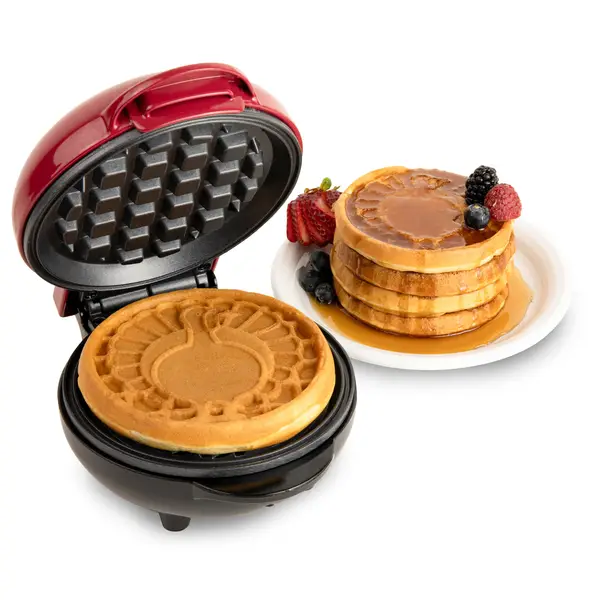 Nostalgia Manwfl4yw MyMini Animal Circus Waffle Maker - Yellow