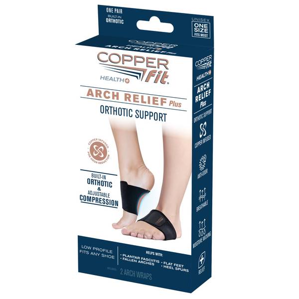 Copper Fit Health Arch Relief Plus with Built-in Orthotic Support ...
