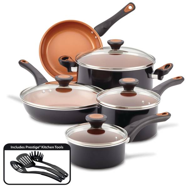 Nonstick Cookware Set 12 Piece Kitchen Ceramic Pots and Pans with Lids  Cooking