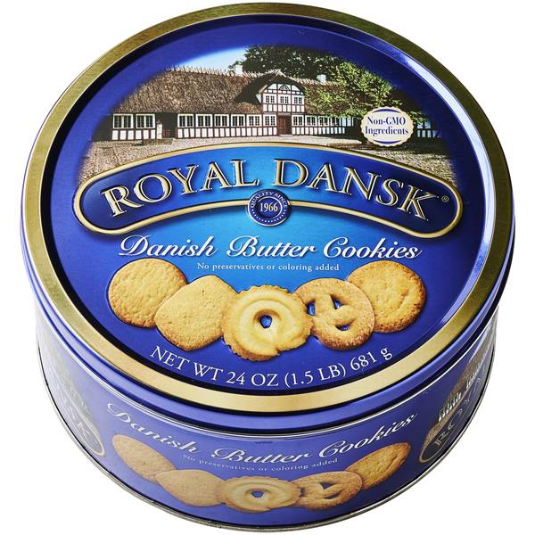 Royal Dansk Butter Cookies, Danish - 24 oz
