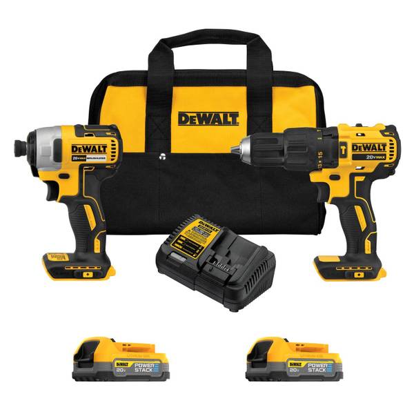 DeWalt 2-Tool Atomic 20 Volt MAX Lithium-Ion Brushless Drill/Driver Impact Cordless  Tool Combo Kit Building Depot