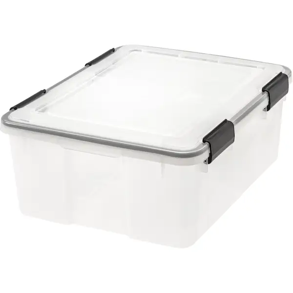 IRIS Remington 10Gallon Heavy Duty Plastic Storage Bins with Lids and  Secure Latching Buckles