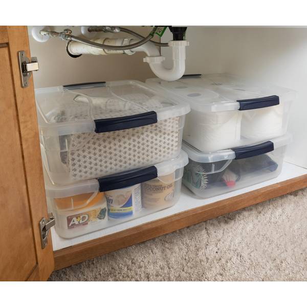 RopeSoapNDope. Rubbermaid Clever Store Latching Lid Storage Tote