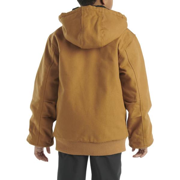 Carhartt Boy's Canvas Insulated Hooded Active Jacket - CP8545-D15