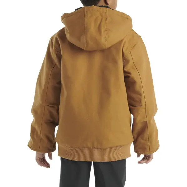 Carhartt Boy's Canvas Insulated Hooded Active Jacket - CP8545-D15