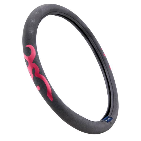 Photo of Traditional Flag Grip Gray Steering Wheel Cover