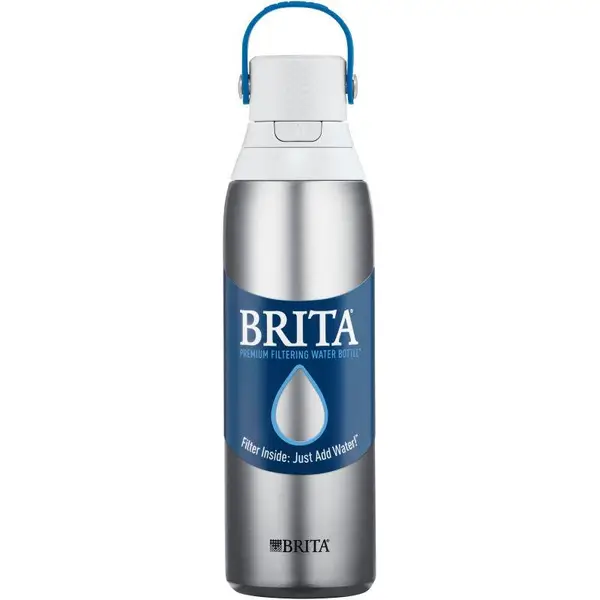 Brita Bottle with Water Filter 32-fl oz Stainless Steel Insulated Water  Bottle