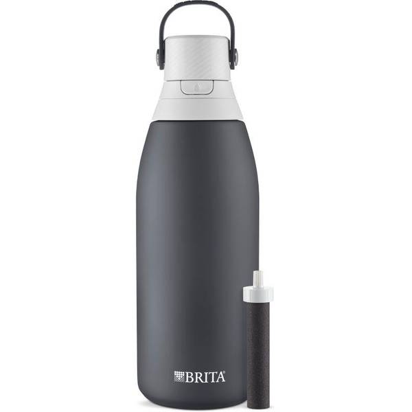 Brita Stainless Steel Water Filter Bottle, 32 Ounce, Stainless Steel, 1 Count