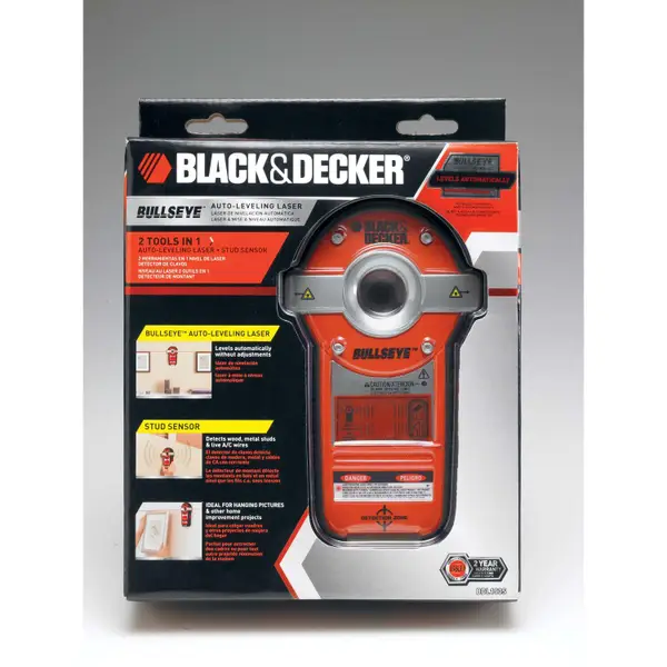 Black & Decker Bullseye 20 Ft. Self-Leveling Line Laser Level with Stud  Sensor - Metzger's Hardware