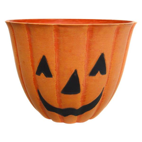 Photo of Austram 12" Timberblend Fiber-Clay Pumpkin Planter