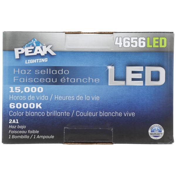  peak ドロップ型 LEDライト Peak Single 4 x 6 Rectangle LED Bulb - H4656LED | Blain's Farm & Fleet