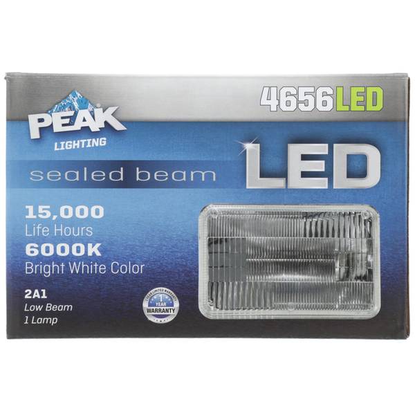 Peak Single 4 x 6 Rectangle LED Bulb - H4656LED | Blain's Farm & Fleet