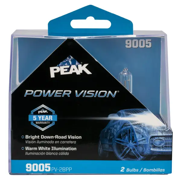 Peak 2-Pack 9005 PowerVision Bulbs - 9005PV-2BPP | Blain's Farm