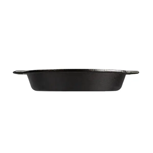 Lodge 10 1/4 Pre-Seasoned Cast Iron Baking Skillet with Dual Handles  BW10BSK
