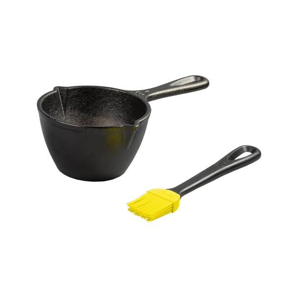 Photo of Cast Iron Melting Pot and Silicone Brush