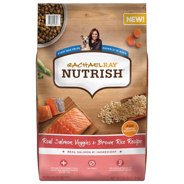 Rachael Ray Nutrish 26lb Real Salmon, Veggies and Brown Rice Recipe