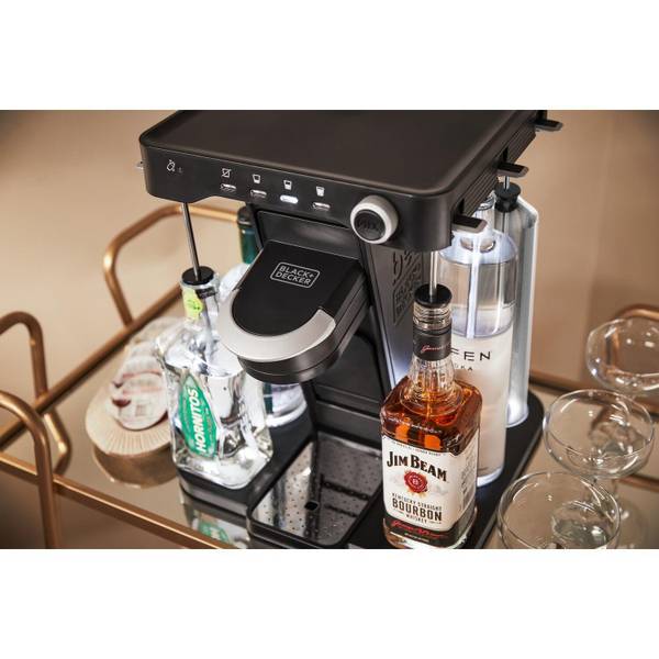bev by BLACK+DECKER Cordless Cocktail Maker Machine and Drink Maker for  Bartesian capsules (BCHB101) & bev by BLACK+DECKER Cocktail Maker Glass  Liquor
