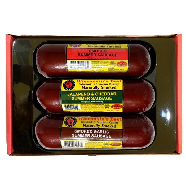 Hickory Farms Beef Summer Sausage 10 Ounce (Pack of 4)