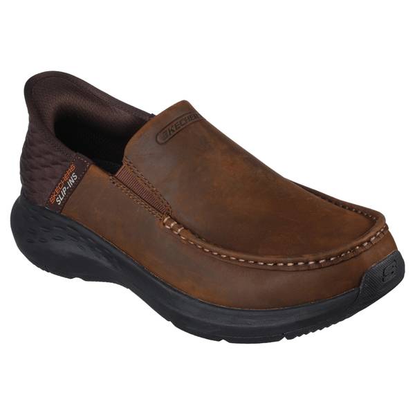 Skechers Men's Parson Slip-In Moc Toe Shoes, Brown, 8.5 - 204866-CDB-8. ...