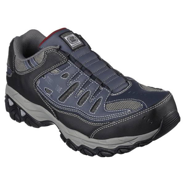 Bære klud Anmelder Skechers Men's Cankton-Ebbitt Steel Toe Shoes - 77161-NVGY-8 | Blain's Farm  & Fleet
