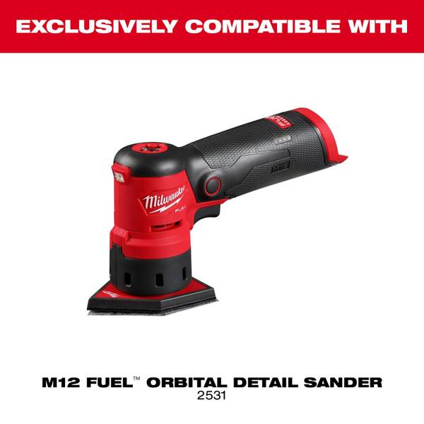 Milwaukee 12 Pack Assorted M12 FUEL Orbital Detail Sander Grit