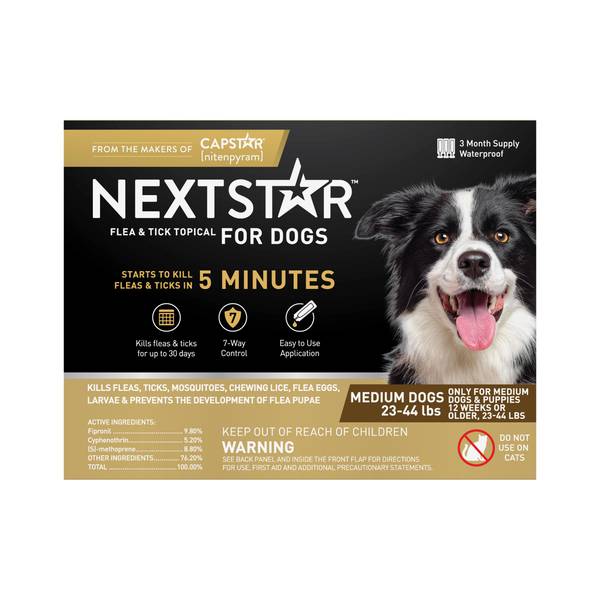 Nextstar 3 Count Flea and Tick Topical for Dogs 60102 Blain s