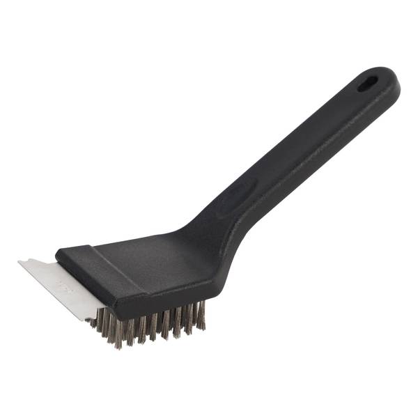 1 BBQ Grill Brush Scraper for Barbeque Steel Bristles Long Handle Heavy Duty