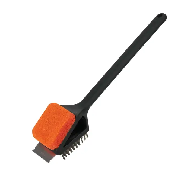 Mr. Bar-B-Q Plastic 18-in Grill Brush and Scouring Pad in the