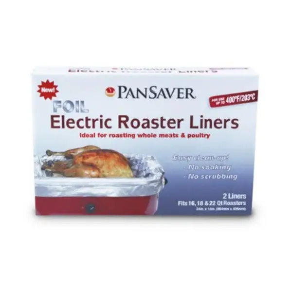 Pansaver Clear Electric Roaster Liners for Casseroles, 42283, 7 Pack, 2 Count