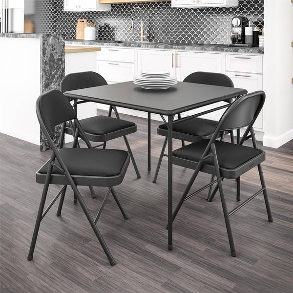 Cosco Black Padded Fabric Folding Chair