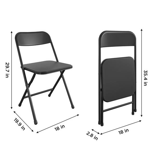 Cosco 5-Piece Solid Resin Folding Table and Chair Dining Set