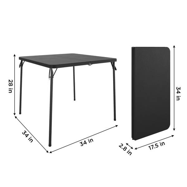 Cosco 5-Piece Solid Resin Folding Table and Chair Dining Set