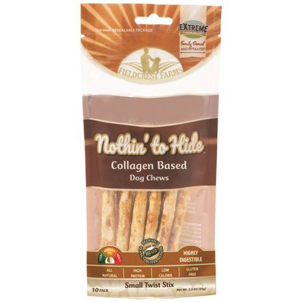 Nothing to Hide 10-Pack Peanut Butter Small Twist Stix Dog Chew Bag ...